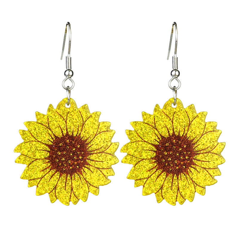 Glitter Fall Earrings — Turkey, Pumpkin Latte, Maple Leaf & Sunflower
