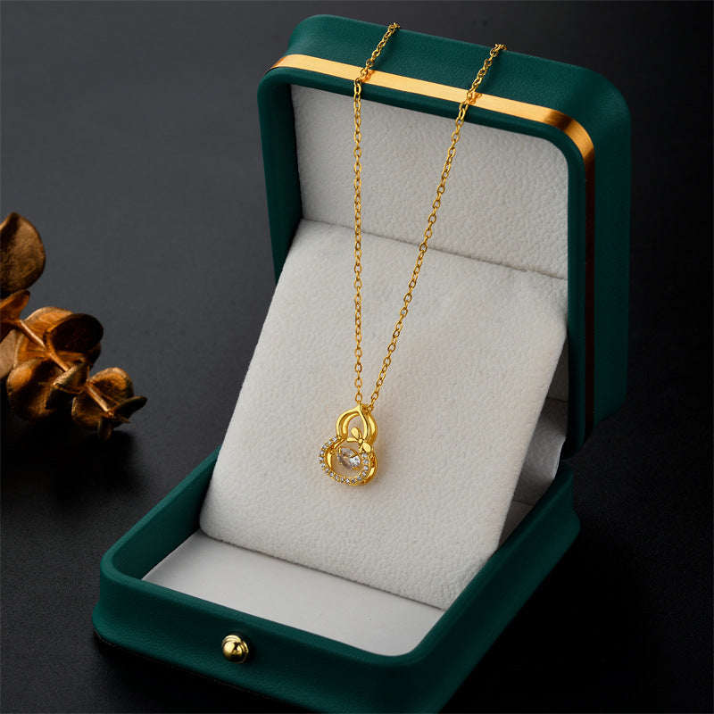 14K Gold Dancing Stone Necklace!