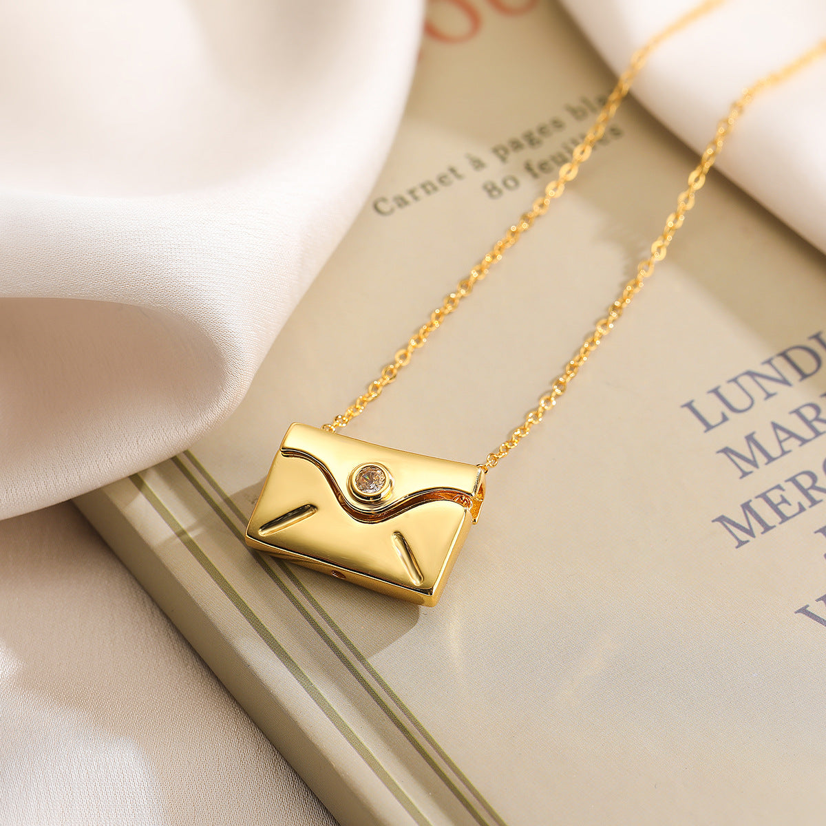 "Love Letter" Envelope Pendant Necklace