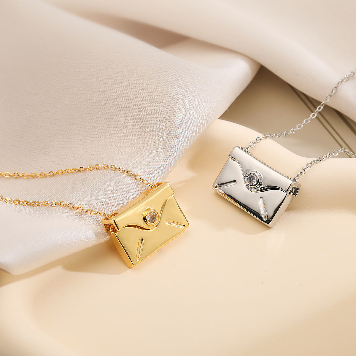 "Love Letter" Envelope Pendant Necklace