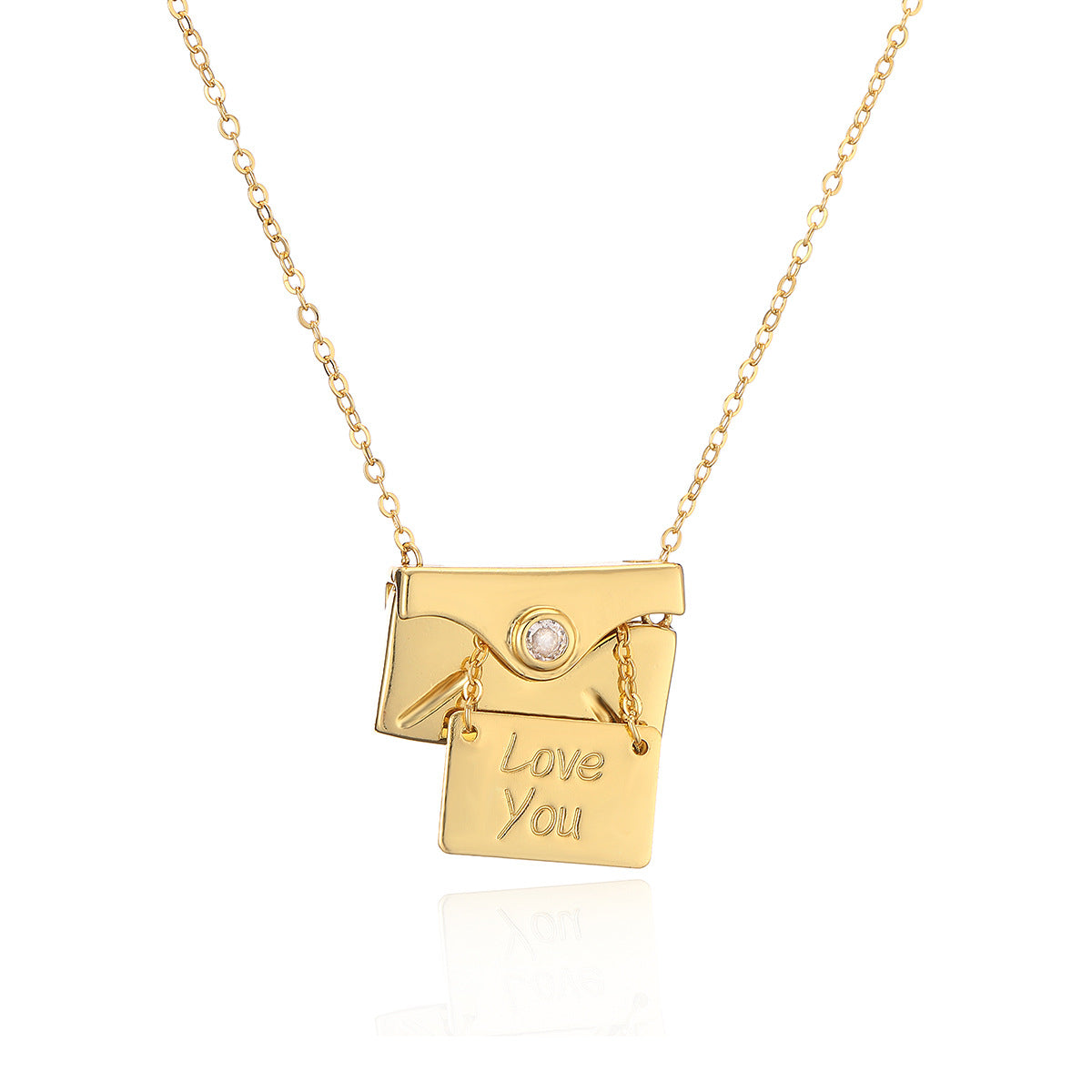 "Love Letter" Envelope Pendant Necklace