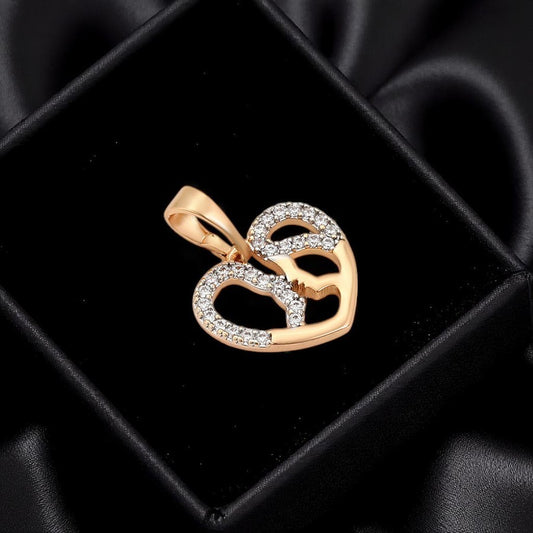 18K Gold Plated Heart Pendant