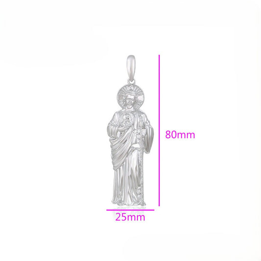 Sterling Silver St.Jude Pendant - 8859