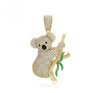 14K gold Plated Cute and Blingy Koala Bear Pendant