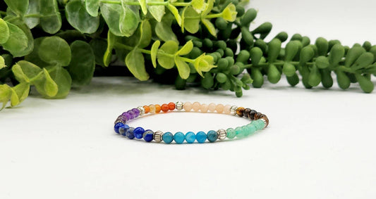 CHAKRA - Semi-Precious Gemstone Bracelet Stretchable-4mm
