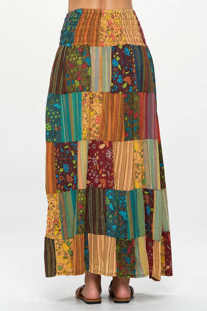 Smoked Patchwork Skirt/ Dress (KT-1457)