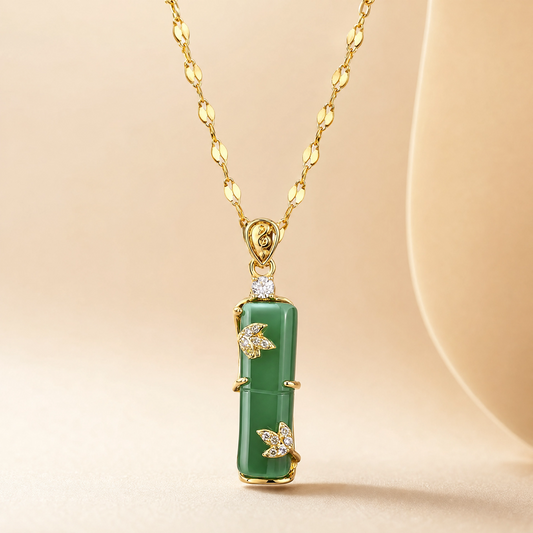 Bamboo Dainty Gold Necklace