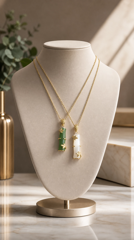 Bamboo Dainty Gold Necklace