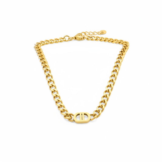 18K gold plated Stainless steel necklace - CD