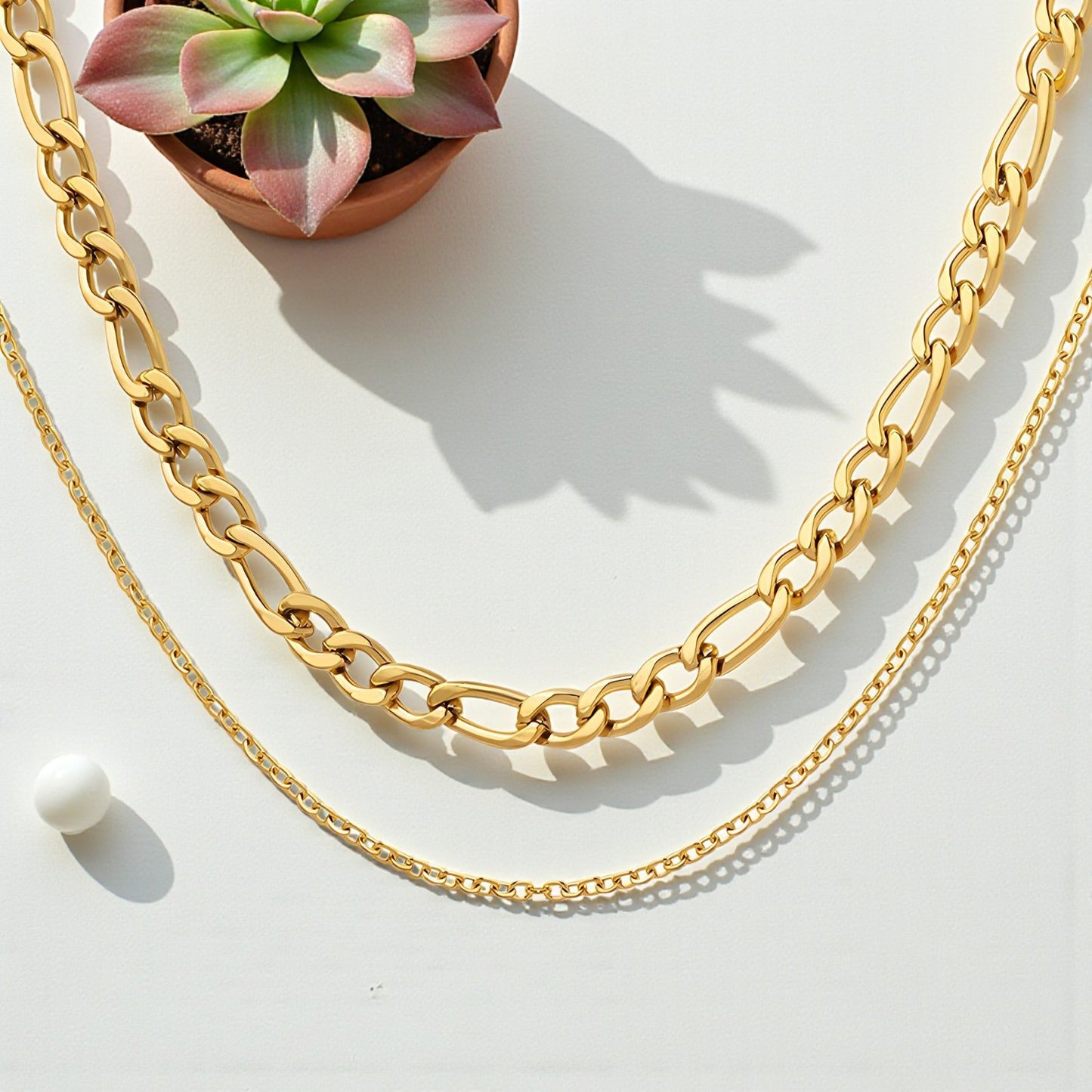 18K gold plated Stainless steel necklace