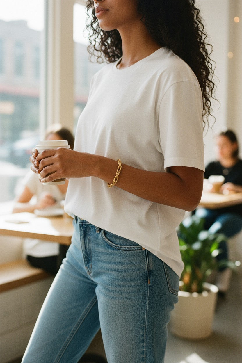 Chunky Gold Link Bracelet