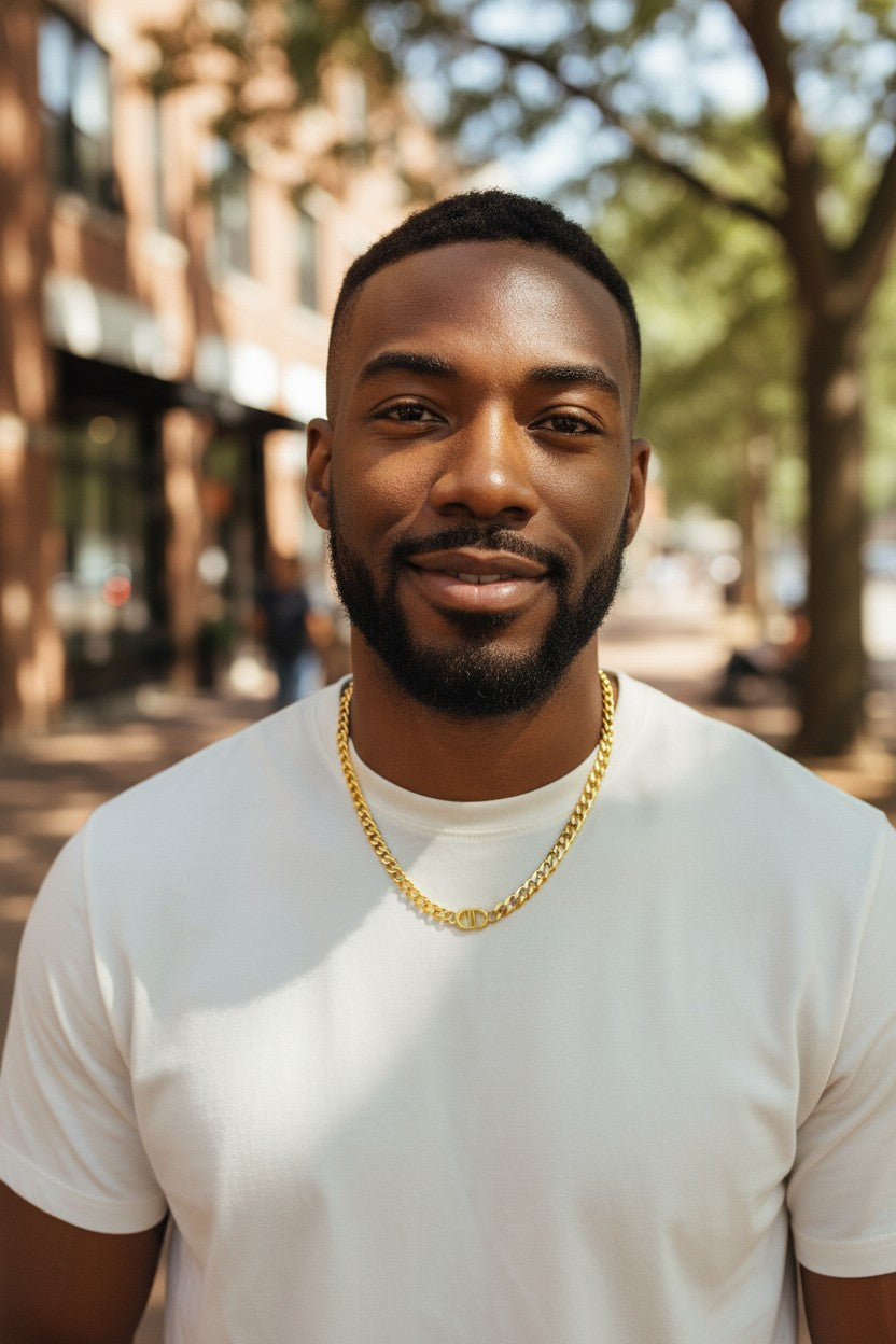 18K gold plated Stainless steel necklace - CD