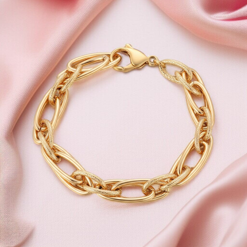 Chunky Gold Link Bracelet