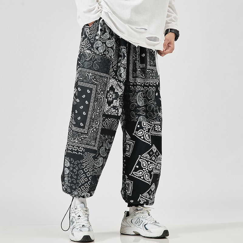 Men&#39;s Harem Pants New Fashion Jogger Sweatpants Korean Man Loose Oversized Trousers Funny Streetwear Male Casual Pants 5XL