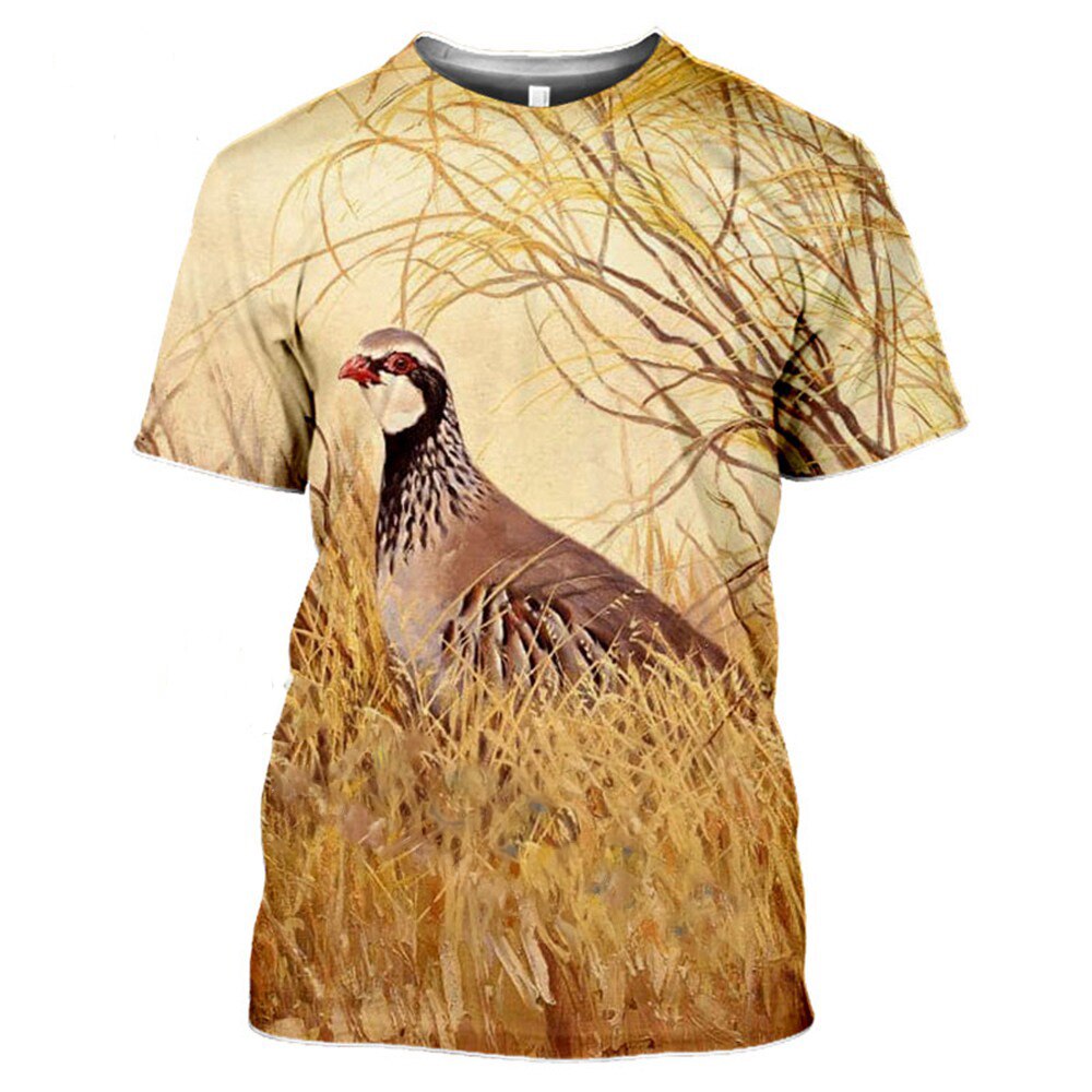 Vintage Duck Pigeon Safari Animals 2022 T Shirt Oversized Mens Womens 3D Printed Clothing Punk Tops Summer Oversized Camisetta