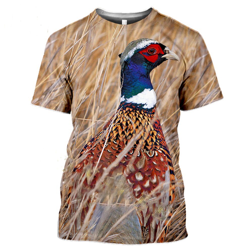 Vintage Duck Pigeon Safari Animals 2022 T Shirt Oversized Mens Womens 3D Printed Clothing Punk Tops Summer Oversized Camisetta